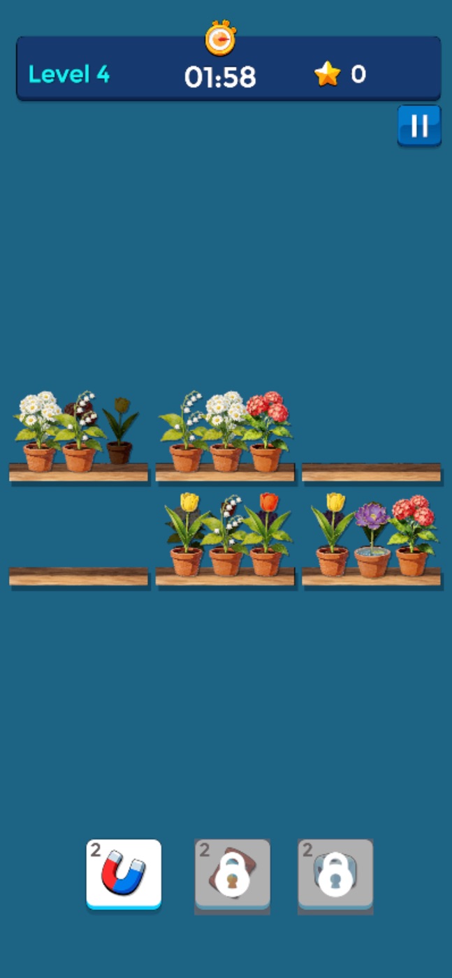Blossom Rack: Flower Sort screenshot 1